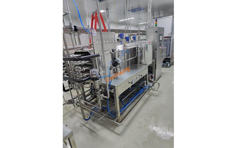 300L管式超高温杀菌机双头无菌袋灌装机